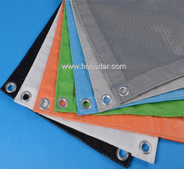 Japan Fireproof PVC Mesh Fabric For Construction Building Safety Net, 100%  Polyester Pvc Coated Mesh